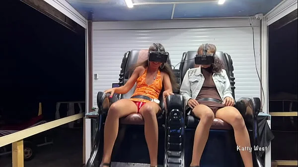 Upskirt Flashing in Public virtual reality with Katty West and Kate Rich