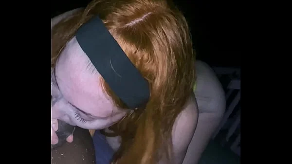 Slutty Redhead Gets Pounded and Creampied by BBC On Beach