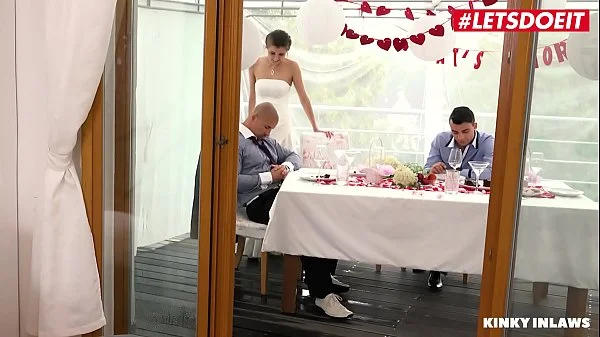 LETSDOEIT - #Cindy Shine - Cheating Bride Takes Stepson's Cock While Her New Husband s. Right Next To Them