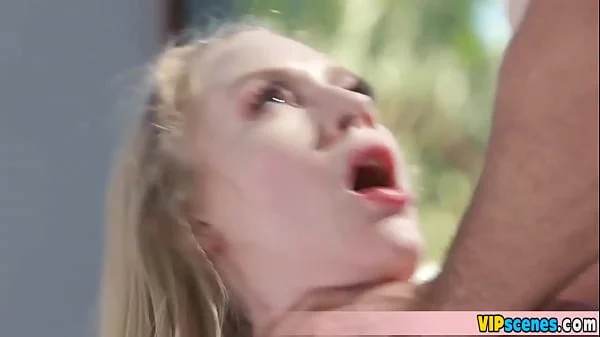 Extra small blonde teen Emma Starletto gets a huge cock